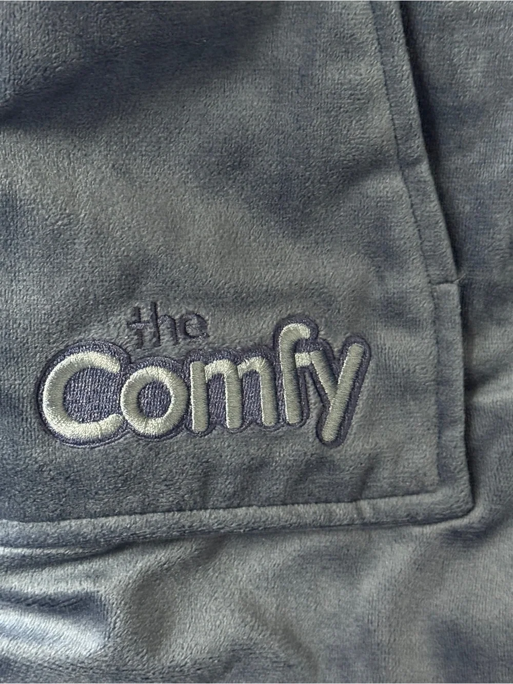 The Comfy Original Blue Unisex One Size Sherpa Lined Wearable Blanket Hoodie